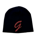 Black Gifted Skully W Red Stones
