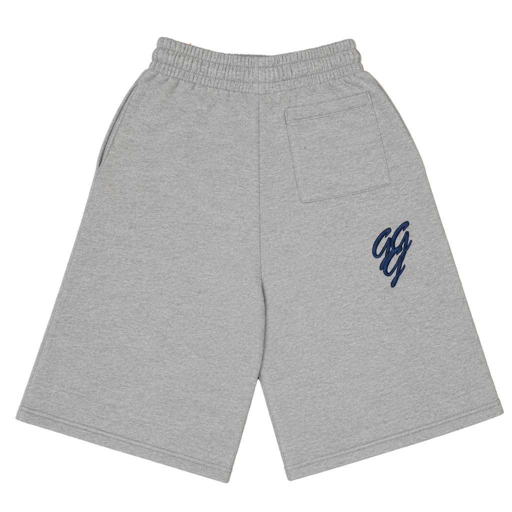 Grey and Navy Blue Triple G Shorts