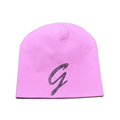 Pink GIFTED Skull W Black Rhinestones