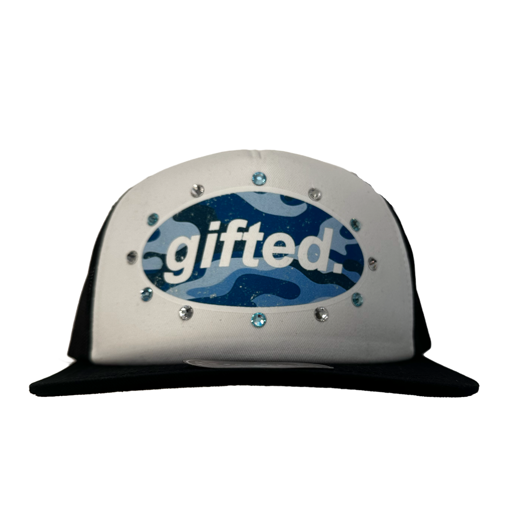 (WHT&BLK) Camo GIFTED Snapback