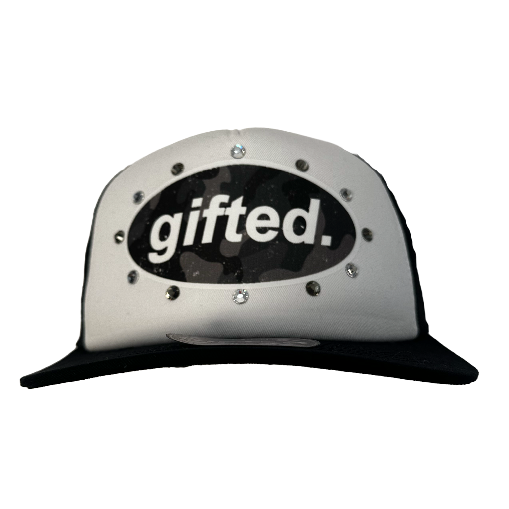 (WHT&BLK) Camo GIFTED Snapback