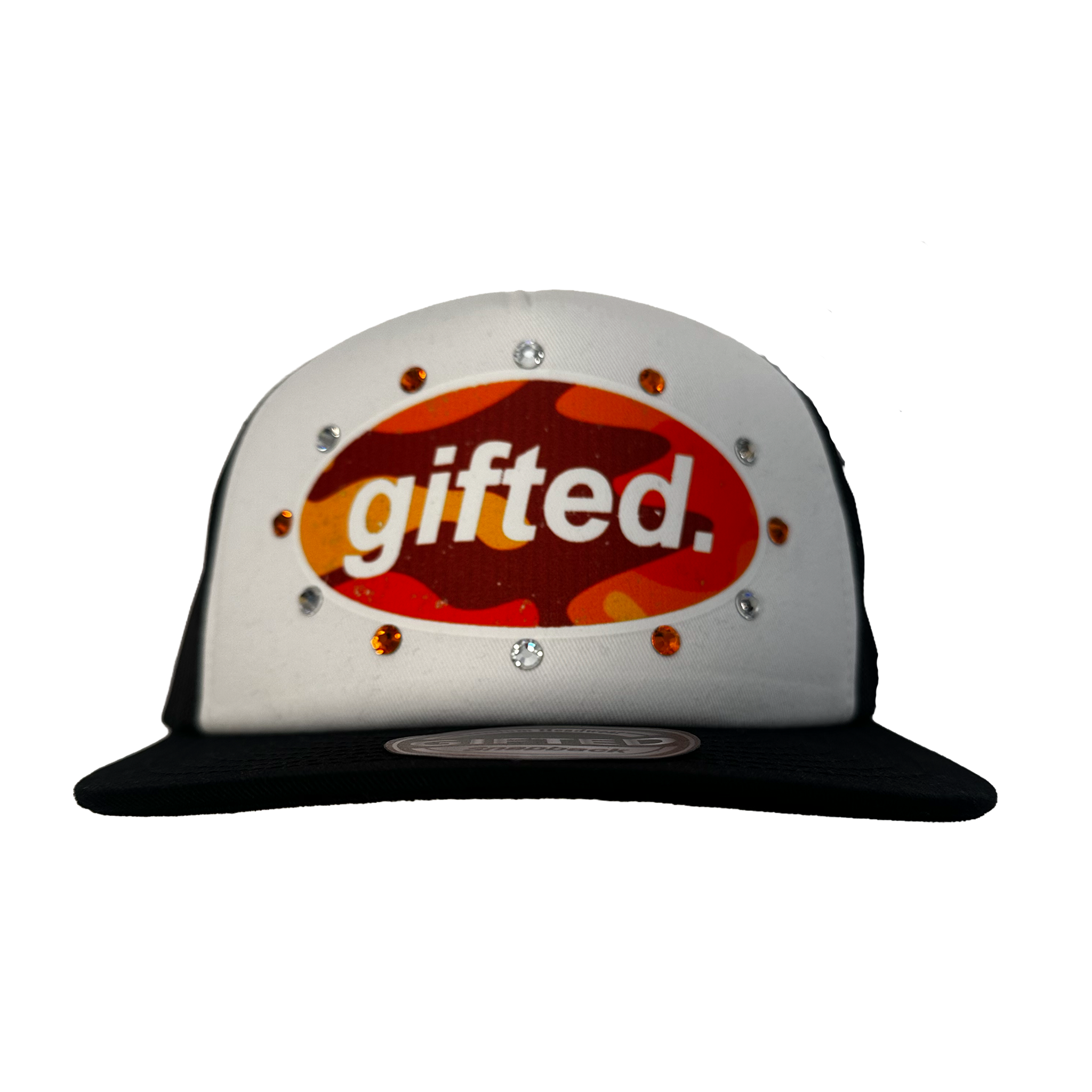 (WHT&BLK) Camo GIFTED Snapback