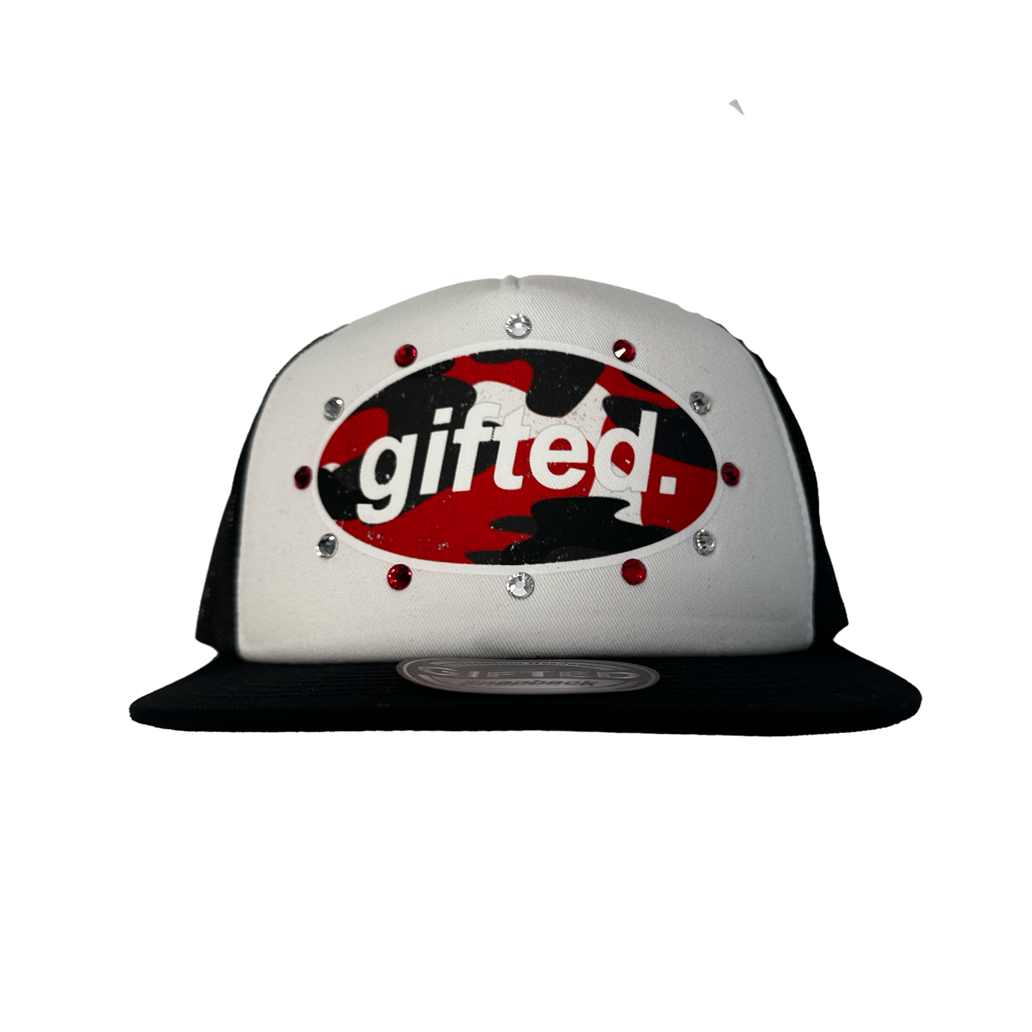 (WHT&BLK) Camo GIFTED Snapback