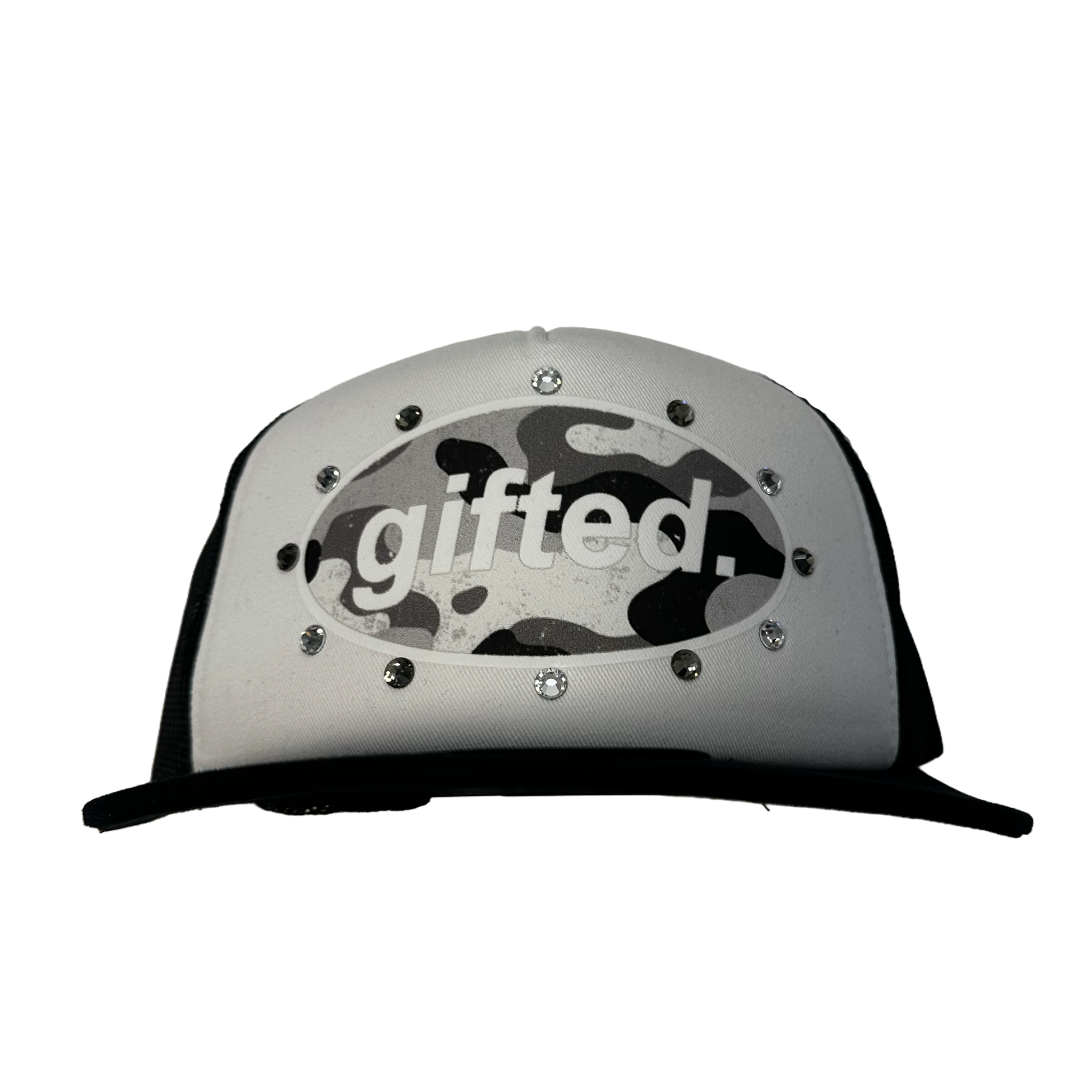 (WHT&BLK) Camo GIFTED Snapback