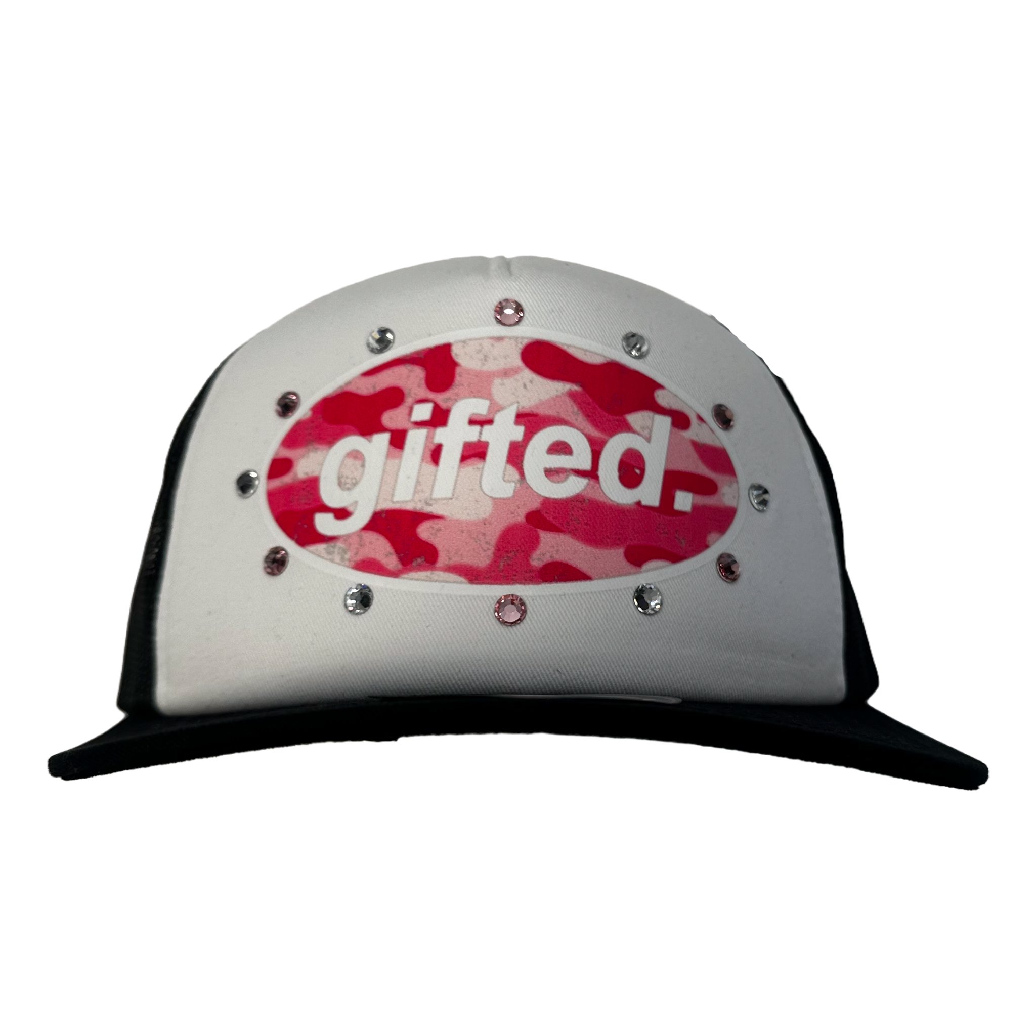 (WHT&BLK) Camo GIFTED Snapback