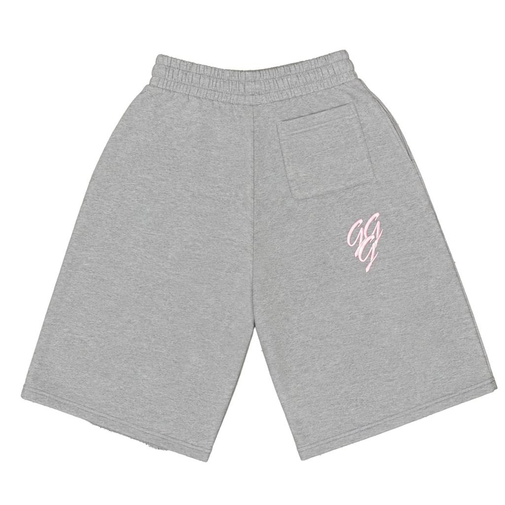 Grey and Pink Triple G Shorts
