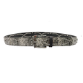 GIFTED Grey Snakeskin Belt