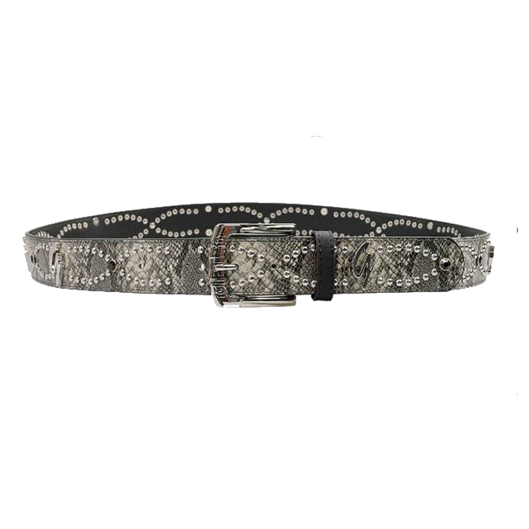 GIFTED Grey Snakeskin Belt